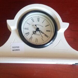 Kensington London Quartz Wooden Desk Clock Roman Numerals Decoration Collectible